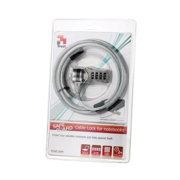 Trust SAFEGuard cable lock Stainless steel 2 m