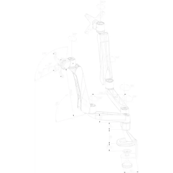Neomounts FPMA-D970D monitor mount / stand 68.6 cm (27″) Desk Silver