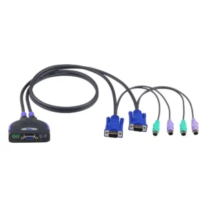 ATEN 2-Port PS/2 KVM switch Black