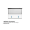 Multibrackets M 16:9 Motorized Projection Screen 172×97, 77″ Black Edition