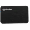 Manhattan Drive Enclosure, 2.5″, USB-A, 480 Mbps (USB 2.0), SATA, Black, Sturdy, Plastic, Hi-Speed USB, Windows or Mac, Three Year Warranty, Boxed