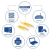 ACT Yellow 10 meter U/UTP CAT6 patch cable with RJ45 connectors