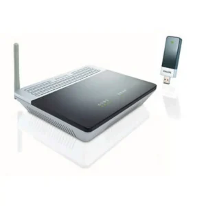 Philips CKA5720/00 wireless router Single-band (2.4 GHz) Black, Grey