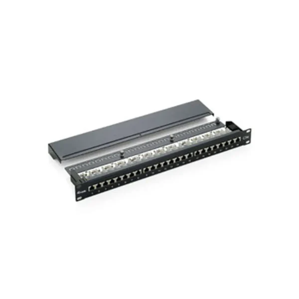 Equip 24-Port Cat.5e Shielded Patch Panel, Black