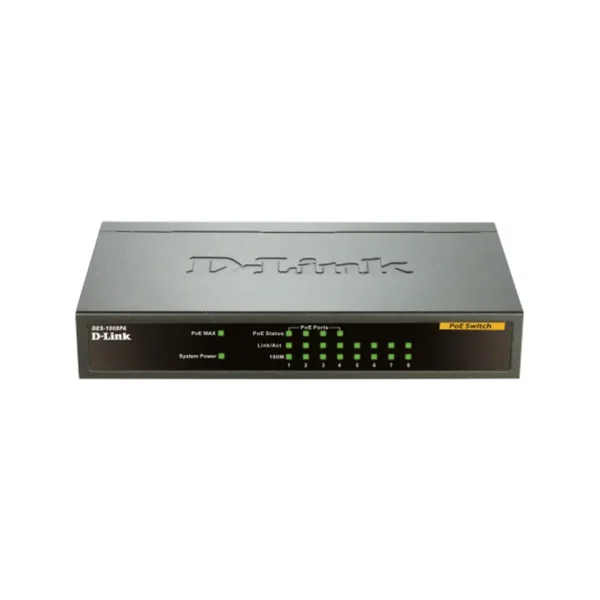 D-Link 8-port 10/100 Desktop Switch with 4 PoE Ports
