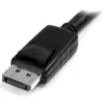 StarTech.com 3ft (1m) Panel Mount DisplayPort Cable – 4K x 2K – DisplayPort 1.2 Extension Cable Male to Female – DP Video Extender Cord with Panel Mount DP Connector – DP Monitor Cable