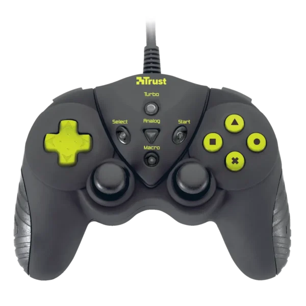 Trust Dual Stick Black USB 2.0 Joystick Analogue PC, Playstation 2