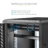 StarTech.com 1U Server Rack Shelf, Universal Rack Mount Cantilever Tray for 19″ Network Equipment Rack/Cabinet, Heavy Duty Steel, Weight Capacity 33lb/15kg, 7in (18cm) Deep