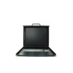 LevelOne 17″ LCD Modular KVM Rack Console, German K/B