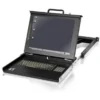 LevelOne 17″ LCD Modular KVM Rack Console, German K/B