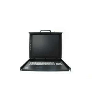 LevelOne 17″ LCD Modular KVM Rack Console, German K/B