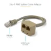 StarTech.com 2-to-1 RJ45 Splitter Cable Adapter – F/M