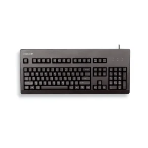 CHERRY G80-3000 BLACK SWITCH, Keyboard, Corded, Black, USB/PS2 (QWERTY – UK)