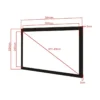 Multibrackets M 16:9 Framed Projection Screen 360×200, 162″