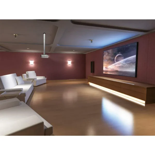 Manhattan Projector Mount, Ceiling, Universal, Tilt & Swivel, Height Range: 13 to 106cm, Max 10kg, Silver, Lifetime Warranty