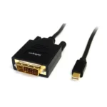 StarTech.com 6ft (1.8m) Mini DisplayPort to DVI Cable – Mini DP to DVI Adapter Cable – 1080p Video – Passive mDP to DVI-D Single Link, mDP or Thunderbolt 1/2 Mac/PC to DVI Monitor/Display