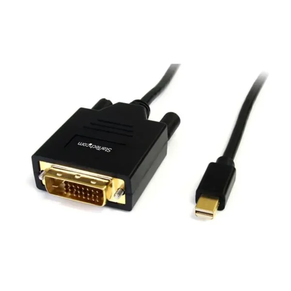 StarTech.com 6ft (1.8m) Mini DisplayPort to DVI Cable – Mini DP to DVI Adapter Cable – 1080p Video – Passive mDP to DVI-D Single Link, mDP or Thunderbolt 1/2 Mac/PC to DVI Monitor/Display
