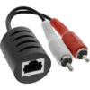InLine RCA Audio over LAN / Ethernet / RJ45 Cable max. 50m complete set