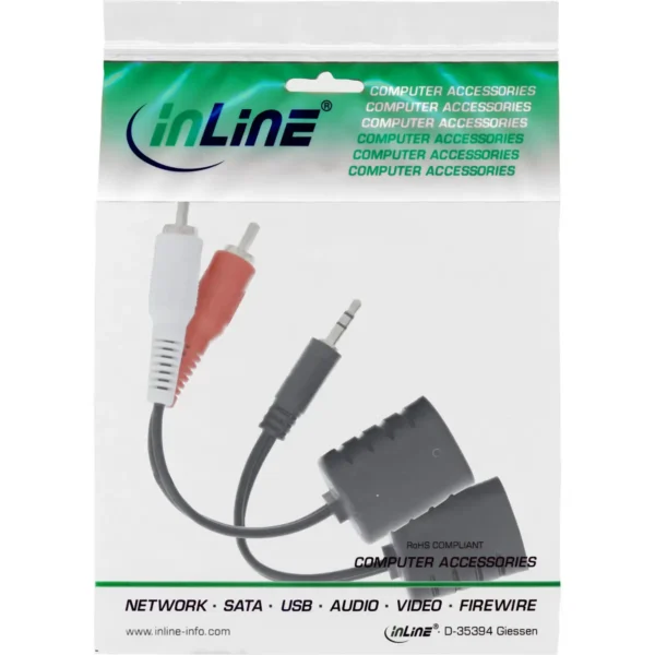 InLine RCA Audio over LAN / Ethernet / RJ45 Cable max. 50m complete set