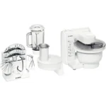 Bosch MUM4830 food processor 600 W 1 L Stainless steel, Transparent, White
