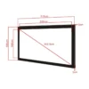 Multibrackets M 16:9 Framed Projection Screen 300×168, 135″