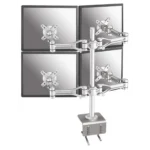 Neomounts FPMA-D1030D-4 monitor mount / stand 61 cm (24″) Desk Silver