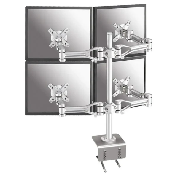 Neomounts FPMA-D1030D-4 monitor mount / stand 61 cm (24″) Desk Silver