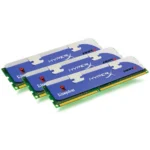 HyperX 3GB, 2000MHz, DDR3, Non-ECC, CL9 (9-9-9), DIMM (Kit of 3), Intel XMP Tall HS memory module 3 x 1 GB