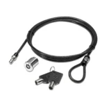HP BAU656AA1 cable lock Black, Metallic 1.85 m