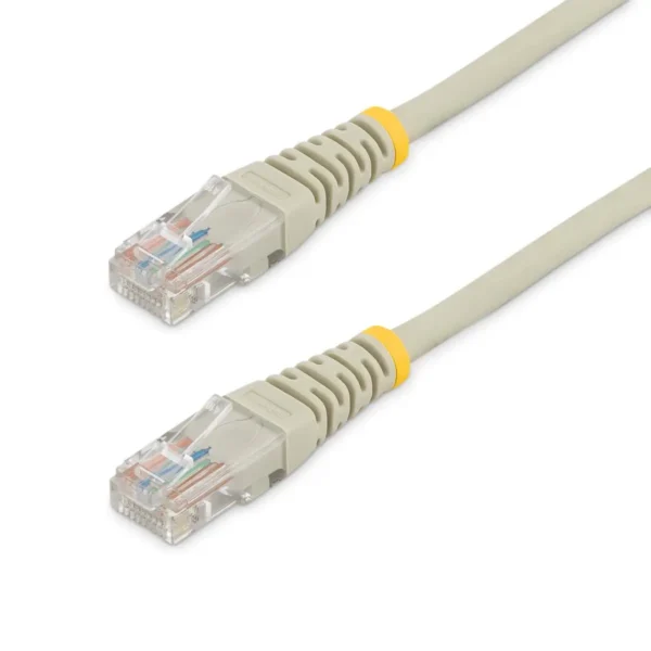 StarTech.com Cat5e Patch Cable with Molded RJ45 Connectors – 10 ft. – Gray
