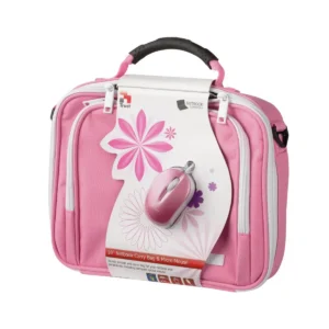 Trust 10″ Netbook Carry Bag + Micro Mouse 25.4 cm (10″) Messenger case Pink
