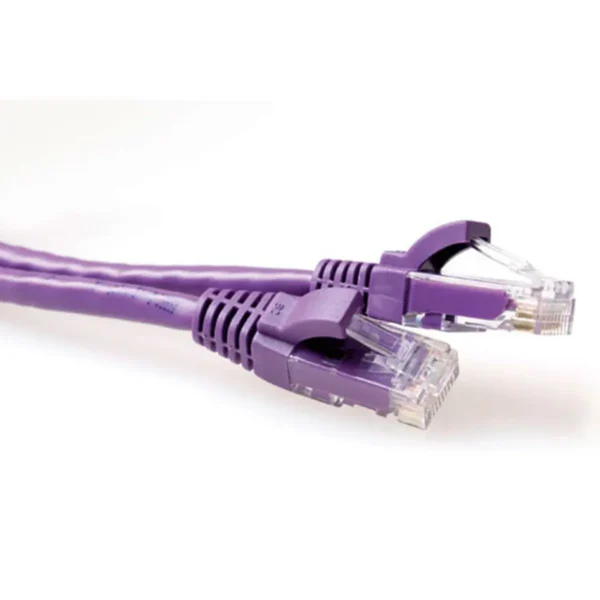 ACT Purple 7 meter U/UTP CAT6 patch cable snagless with RJ45 connectors