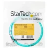 StarTech.com 2m (6ft) LC/UPC to LC/UPC OM3 Multimode Fiber Optic Cable, Full Duplex 50/125µm Zipcord Fiber Cable, 100G, Low Insertion Loss, LSZH Fiber Jumper Cord