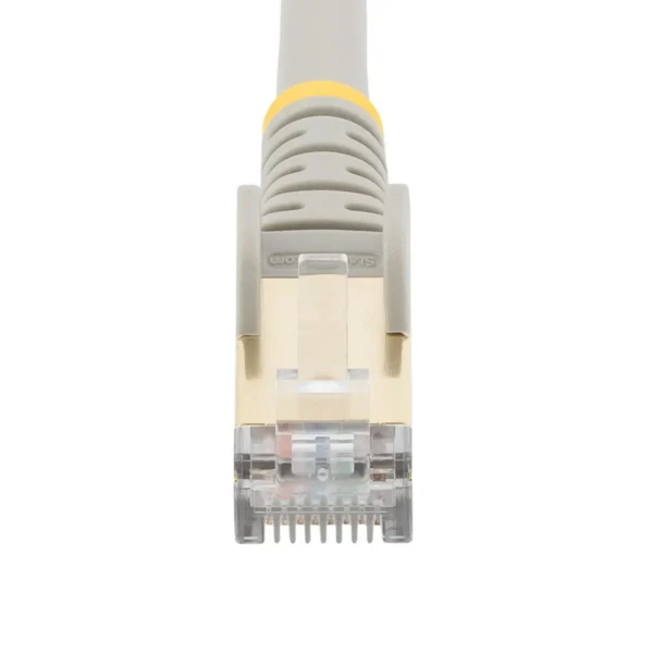 StarTech.com 14ft CAT6a Ethernet Cable – 10 Gigabit Shielded Snagless RJ45 100W PoE Patch Cord – 10GbE STP Network Cable w/Strain Relief – Gray Fluke Tested/Wiring is UL Certified/TIA