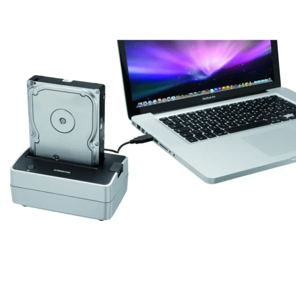 Freecom Hard Drive Dock Quattro Black, Silver