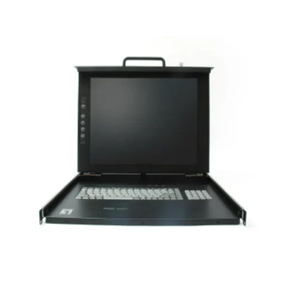 LevelOne 15″ LCD KVM Rack Console, English K/B