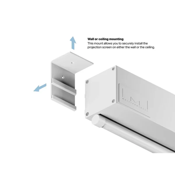 Multibrackets M 1:1 Manual Projection Screen 200×200, 112″ White Edition