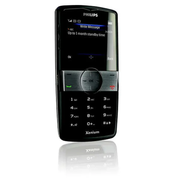 Philips Xenium CT9A9WBLK/00 mobile phone 4.9 cm (1.93″) 90 g Black, Brown