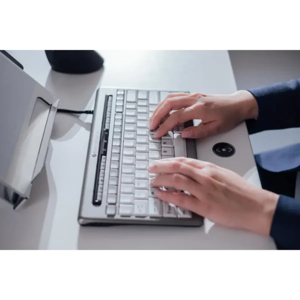 BakkerElkhuizen S-board 840 keyboard Office USB QWERTY UK English Light grey, White