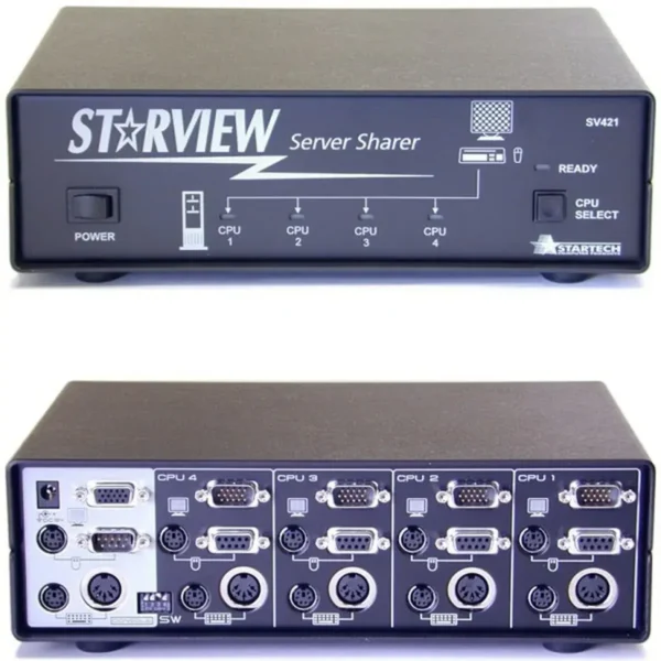 Neomounts SV421 KVM switch Rack mounting Black