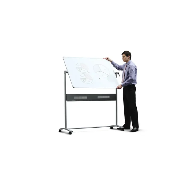 Nobo Impression Pro Steel Magnetic Mobile Whiteboard 1500x1200mm