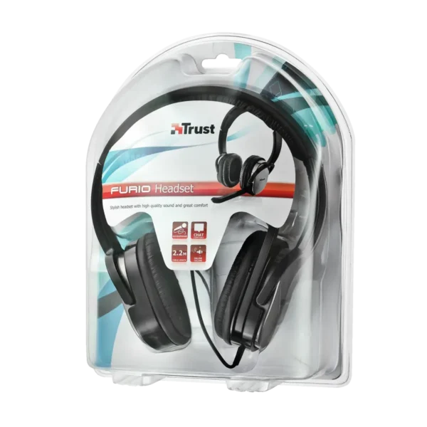 Trust Furio Headset Wired Head-band Office/Call center Black