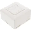 InLine Cat.6 Wall Outlet Box surface or concealed mount 2x RJ45 vertical
