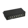 InLine Patch Panel Cat.5e table / wall assembly 8 Port black RAL9005
