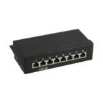 InLine Patch Panel Cat.5e table / wall assembly 8 Port black RAL9005