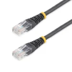 StarTech.com Cat5e Patch Cable with Molded RJ45 Connectors – 6 ft. – Black
