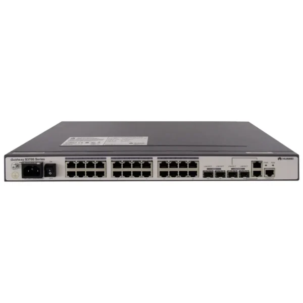 Huawei S3700-28TP-SI-AC Managed L2/L3/L4 Gigabit Ethernet (10/100/1000) 1U Black, Grey