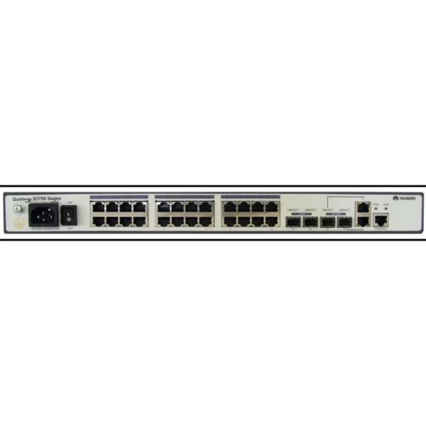 Huawei S3700-28TP-SI-AC Managed L2/L3/L4 Gigabit Ethernet (10/100/1000) 1U Black, Grey