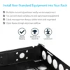 StarTech.com 1U Universal Server Rack Rails, Adjustable Depth Server Mounting Rails, 19inch Rack Mount Rails