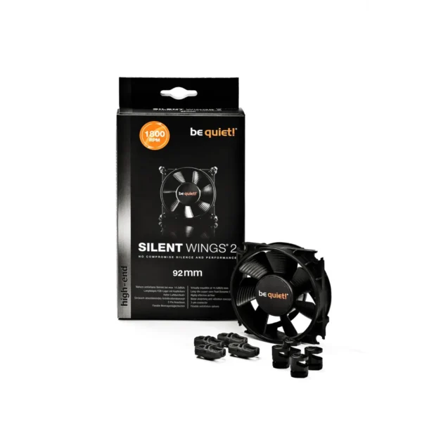 be quiet! SILENT WINGS 2 92mm Computer case Fan 9.2 cm Black